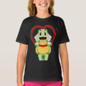 Turtle Bruid Hart Trouwen T-shirt (Voorkant)