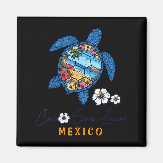 Turtle Cabo San Lucas Mexico Vacation Summer Men W Magneet (Voorkant)