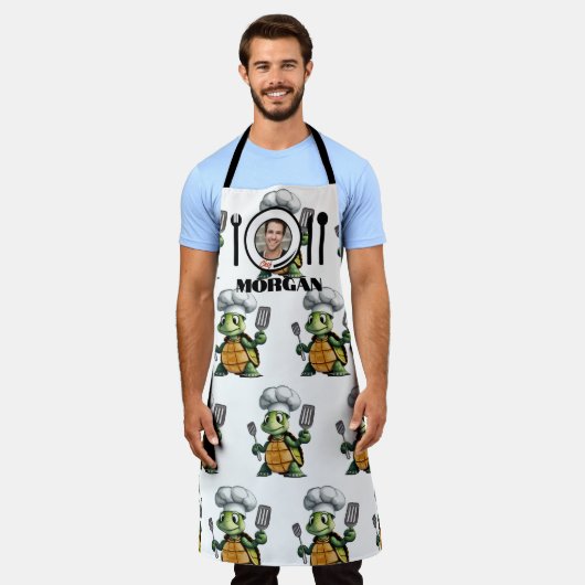 Turtle Chef Schattige Schort (Gedragen)