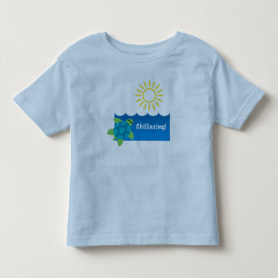 Turtle Chillaxing Design - Toddler Fine Jersey T-S Kinder Shirts