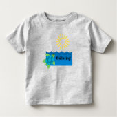 Turtle Chillaxing Design - Toddler Fine Jersey T-S Kinder Shirts (Voorkant)