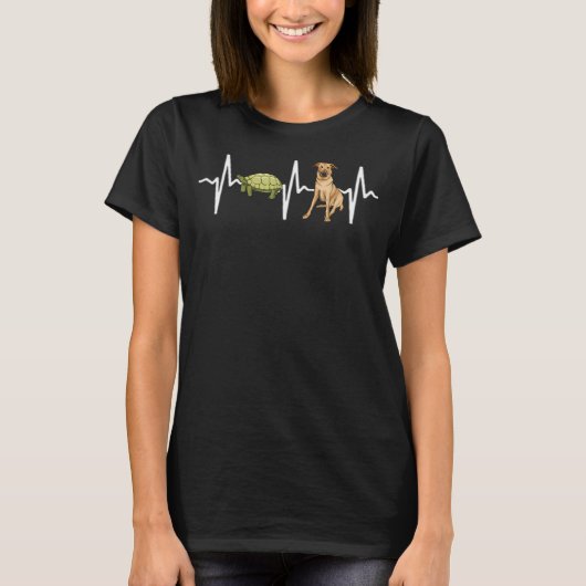 Turtle Chinook Heartbeat Dog T-shirt (Voorkant)