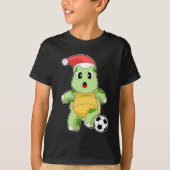 Turtle Christmas Soccer T-shirt (Voorkant)
