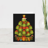 Turtle Christmas Tree Funny Turtle Xmas  Kaart (Voorkant)