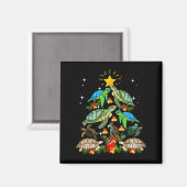 Turtle Christmas Tree Shirt Magneet (Voorkant / Achterkant)