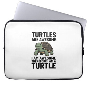 Turtle citaat Vintage Gravure Vector T-Shirt Desi Laptop Sleeve