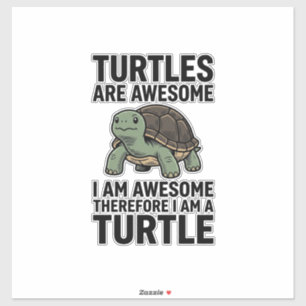 Turtle citaat Vintage Gravure Vector T-Shirt Desi Sticker