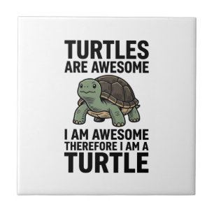 Turtle citaat Vintage Gravure Vector T-Shirt Desi Tegeltje