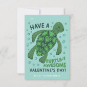 Turtle Classroom Valentijnse Exchange Card Kaart (Voorkant)