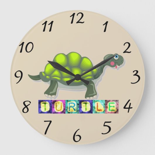 Turtle Clock Grote Klok (Voorkant)
