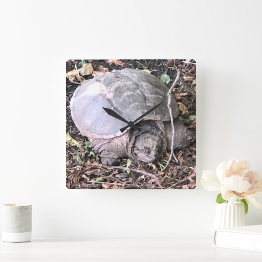 Turtle Clock Vierkante Klok (Huis)