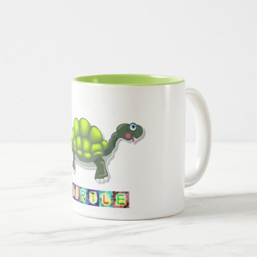 Turtle Coffee-Mok Tweekleurige Koffiemok (Voorkant rechts)