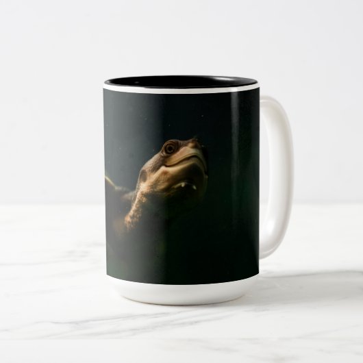 Turtle Coffee-Mok Tweekleurige Koffiemok (Voorkant rechts)