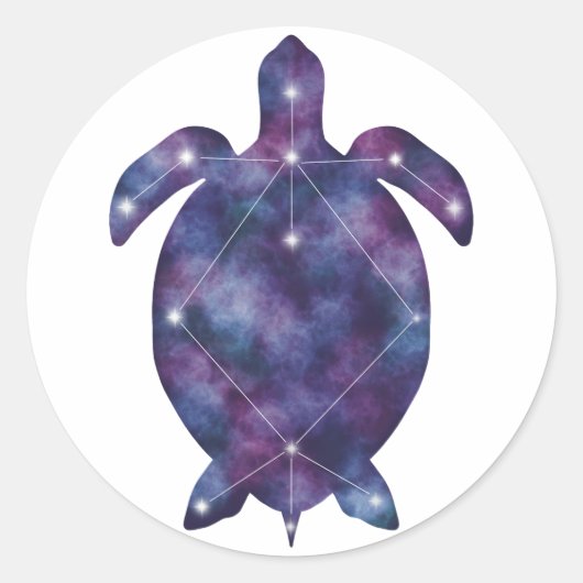 Turtle Constellation Sticker (Voorkant)