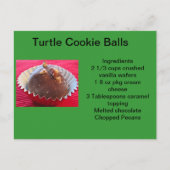Turtle Cookie Balls Briefkaart (Voorkant)