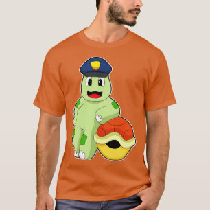 Turtle Cop Politie pet Politie T-shirt