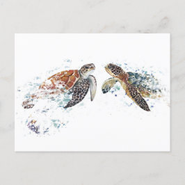 Turtle Couple Briefkaart
