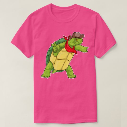 Turtle Cowboy pet T-shirt (Design voorkant)