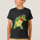 Turtle Cowboy pet T-shirt (Voorkant)