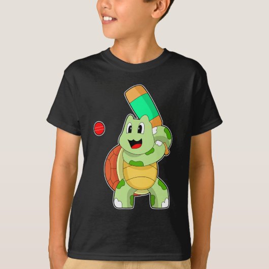 Turtle Cricket bat T-shirt (Voorkant)
