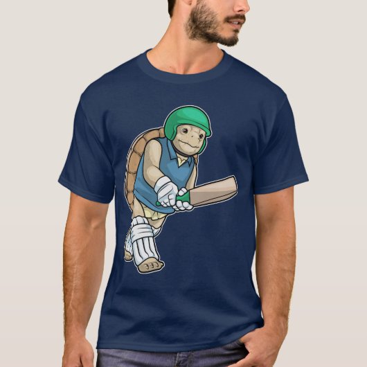 Turtle Cricket Cricket bat Sports T-shirt (Voorkant)