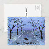 Turtle Crossing Briefkaart (Voorkant / Achterkant)