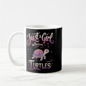 Turtle Cute Girl Men Women S Koffiemok (Links)