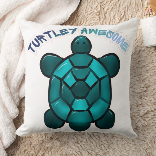  Turtle Cute Pun Funny Animal Gift Kussen (Deken)