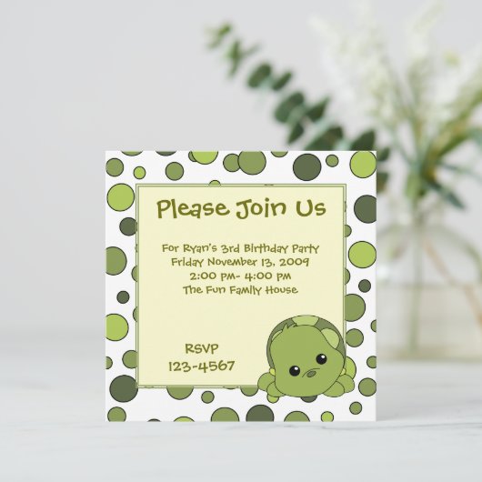 Turtle Cutie Kaart (Staand voorkant)