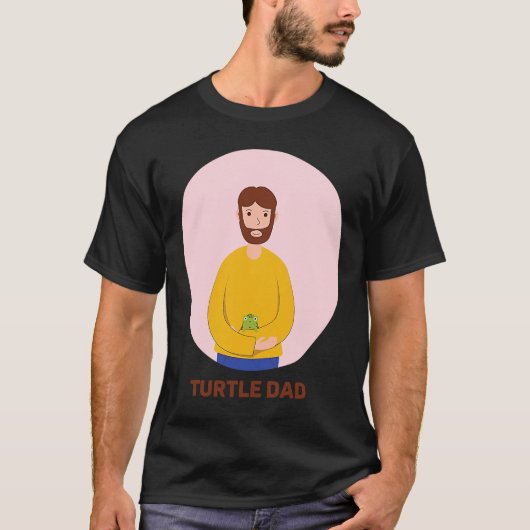 Turtle Dad Tortoise Reptile Chelonia Testudines Tu T-shirt (Voorkant)