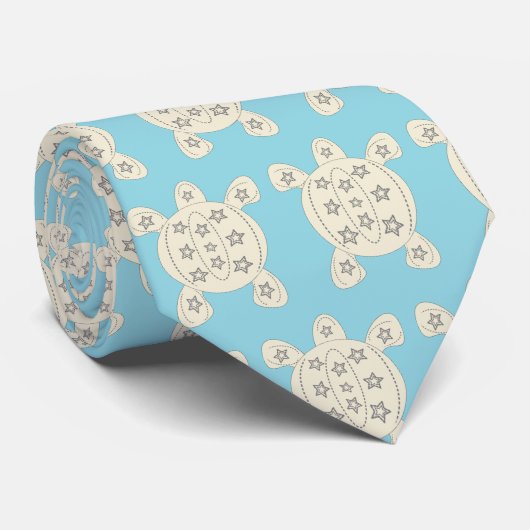 Turtle Design Stropdas (Opgerold)