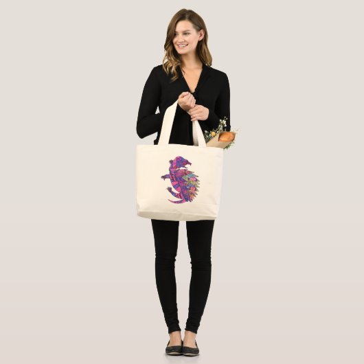 Turtle design (Womens) Grote Tote Bag (Voorkant (model))