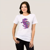 Turtle design (Womens) Tri-Blend Shirt (Voorkant volledig)