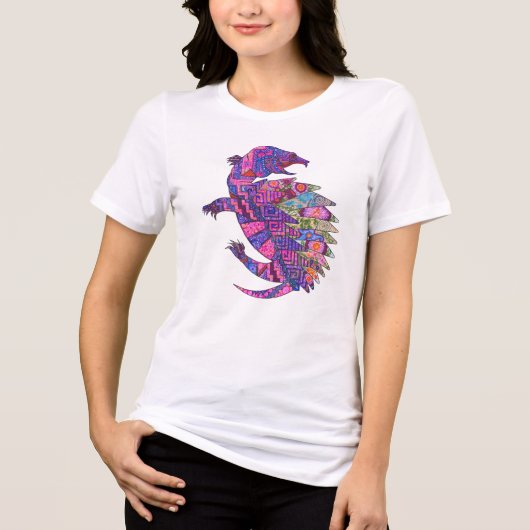Turtle design (Womens) Tri-Blend Shirt (Voorkant)