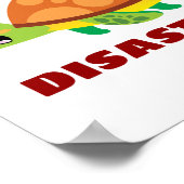 Turtle Disaster Turtle Pun Poster (Hoek)