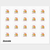 Turtle Disaster Turtle Pun Ronde Sticker (Vel)