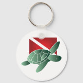 Turtle Dive Flag Sleutelhanger (Voorkant)