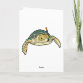 Turtle Diver Snorkel Kaart (Achterkant)