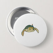 Turtle Diver Snorkel Ronde Button 7,6 Cm (Voorkant /achterkant)