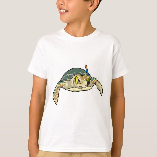 Turtle Diver Snorkel T-shirt (Voorkant)