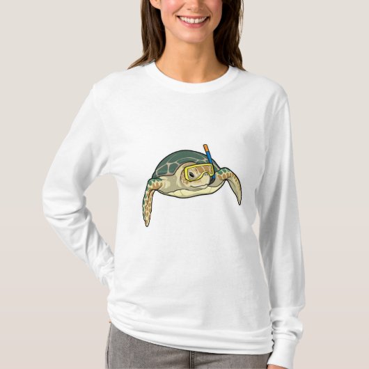 Turtle Diver Snorkel T-shirt (Voorkant)