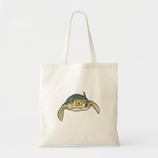 Turtle Diver Snorkel Tote Bag (Voorkant)