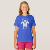 Turtle Diving Akumal, Mexico T-Shirt (Voorkant volledig)