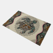 Turtle Doormat, Welcome Doormat, Funny Turtle Mat (Schuin)