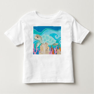 Turtle Dot Calm - een rustgevende onderzeese reis Kinder Shirts