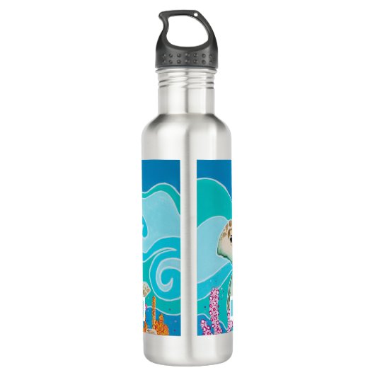 Turtle Dot Calm Hydrate Waterfles (Achterkant)