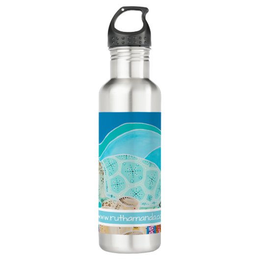 Turtle Dot Calm Hydrate Waterfles (Voorkant)