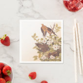 Turtle Dove Bird Family Cocktail Napkins Servetten (Insitu)