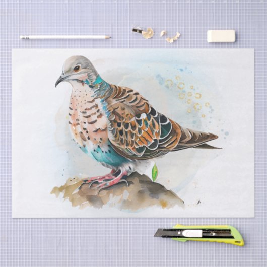 Turtle Dove Waterverf Tissuepapier (Craft)