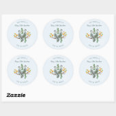 Turtle Doves | 12 dagen kerstvakantie Ronde Sticker (Vel)